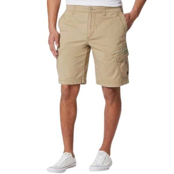 UNIONBAY Mens Flex Waist Lightweight Cargo Shorts - Light Tan - Picture 1 of 3